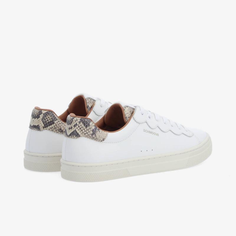 SPARKLE WAVE W - NAP/PRINTPYTHON - WHITE/BEIGE